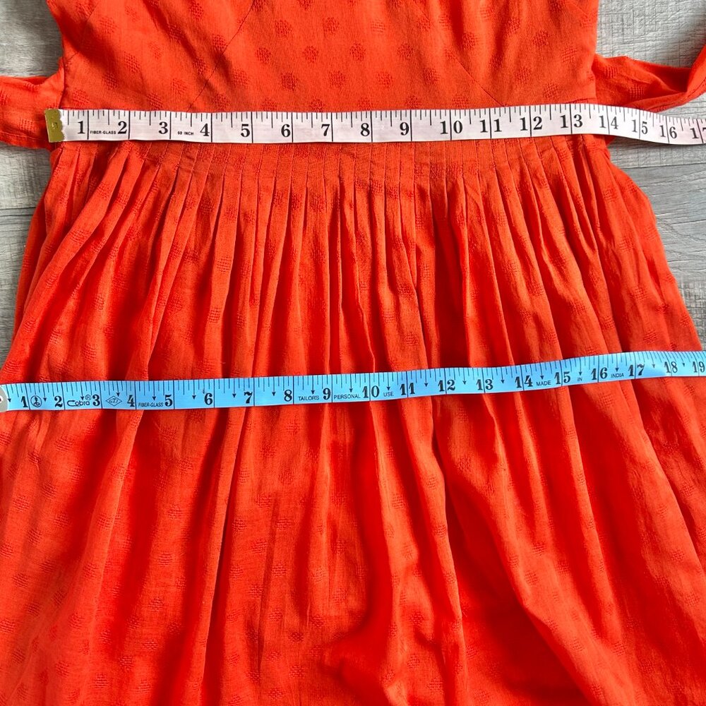 J. Crew Cecilia Midi Eyelet Dress with POCKETS in Red Poppy (size 2) - Picture 10 of 12